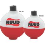 Red and White Classic Round Plastic Fishing Bobber / Float / Accessory with Customization