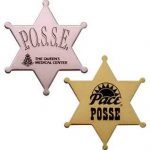 Customizable Plastic / Aluminum Star / Cowboy / Sheriff / Police Badge / Pin z1