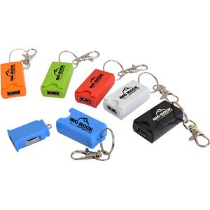 Mobile USB Car Charging Adapter on Key Ring