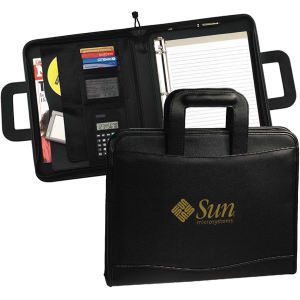 Padded Portfolio with Flexible Handles and Extra Features