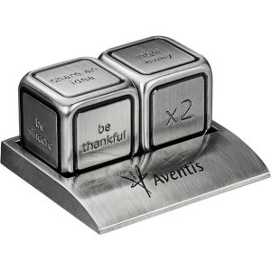 Stainless Phrase Dice and Stand