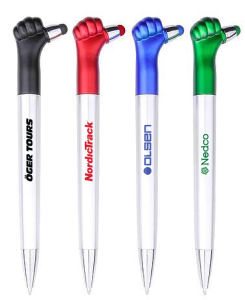Thumb Shape Pen and Stylus - Color Options and Chrome Accents