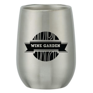 Stemless and Stainless Wine Glass