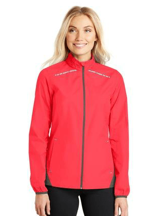 All Weather Womens Athletic Cut Jacket with Reflective Strips