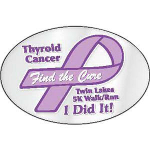 Oval Shaped Decal / Sticker 4" x 6"