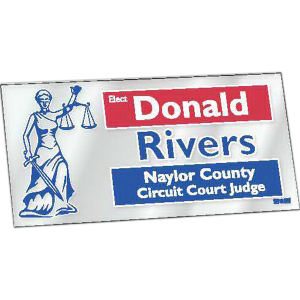 Rectangular Sticker / Decal 3 3/4" x 7 1/2"