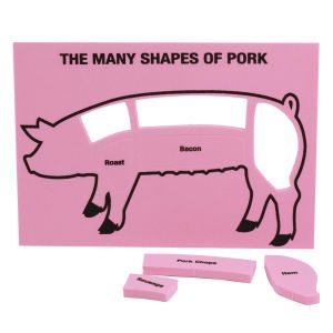Informational Foam Pig Puzzle for Kids and Adults