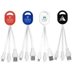 One Color Imprint 2 in 1 Charging Cords