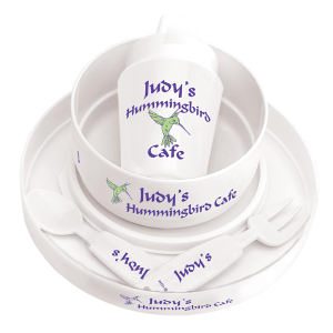 White Dish Set for Toddlers and Younger Children