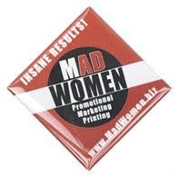 Diamond Shape Shirt Button w/ Premium Digital Customization