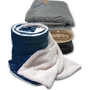 Double Layered Faux Lamb's Wool Sherpa Blanket