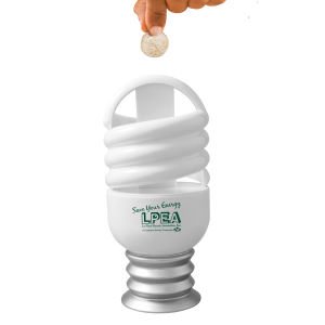 Modern Energy Saver CFL Bulb Loose Change Bank