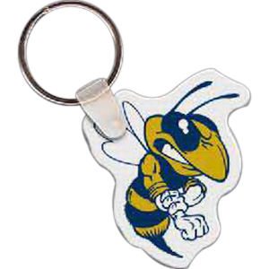Flexible Vinyl Cartoon Bee Shaped Key Tag