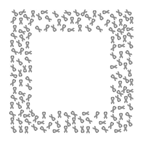 Bandanna Border with Awareness Ribbons for Cancer and other Causes