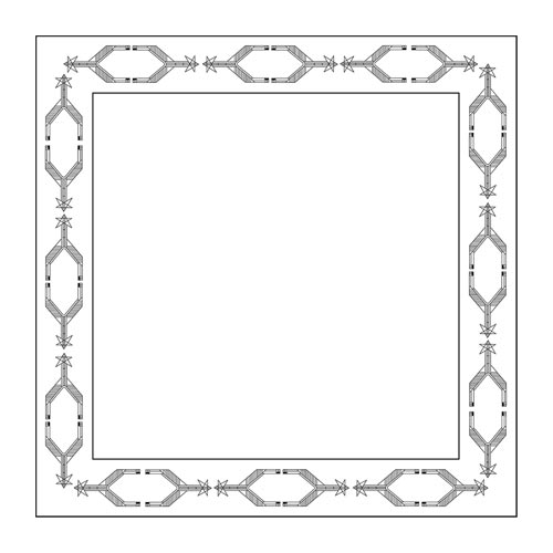 Cool Western Themed Bandanna with Spur Border