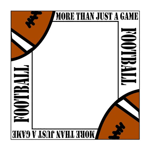 Colored Football Game Bandanna Borders