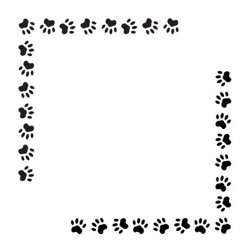 Pet and Animal Prints on Bandanna Corners