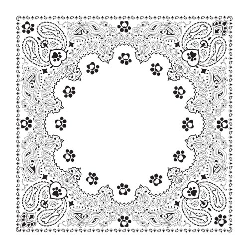 Pet Paw Prints and Paisley Bandannas are Purrfect for Pet Owners