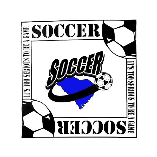 Awesome Soccer Patterned Bandanna with Huge Soccer Balls