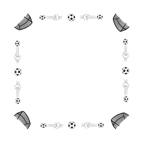 Soccer Goal Scoring Bandanna Border