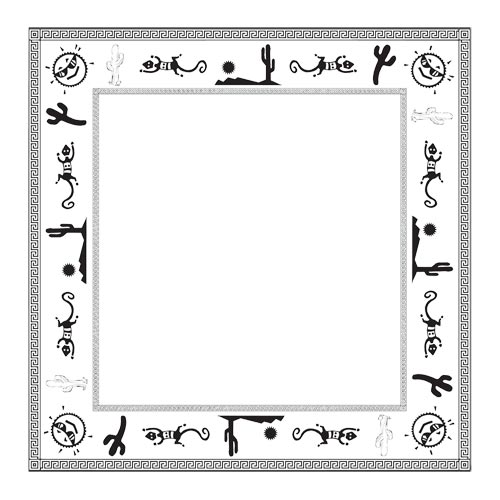 Bandanas Border - Sunny South West Desert Theme