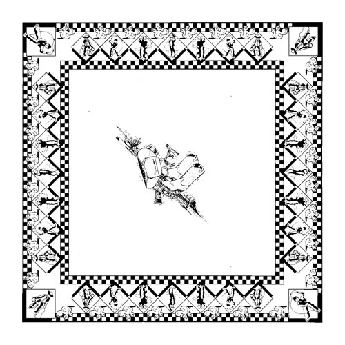 Wild West Symbols Bandanna Pattern with Cow Boy Boots