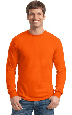 Long Sleeve Shirt - Hunter Orange Colored