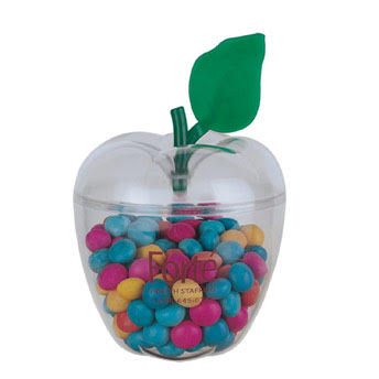 Clear Exterior Cannister - Apple Shape