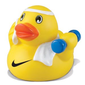 Eighties Fitness Rubber Ducky Toys with Headbands