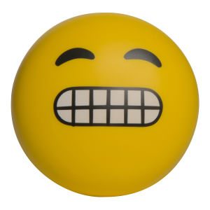 Nervous Grinning Emoji Guy Stress Reliever