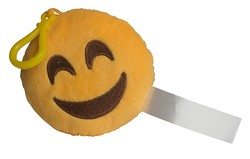 Smiling Eyes and Face Emoji Key Tag