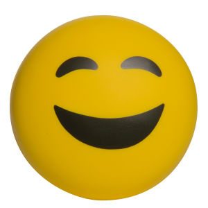 Smiling Face Emoji with Smiley eyes Stress Ball