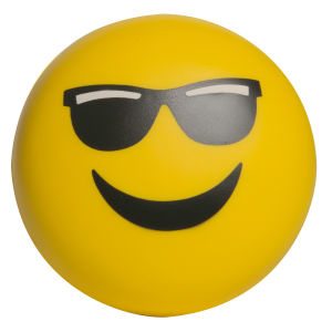Smiling Sunglasses Emoji Stress Ball