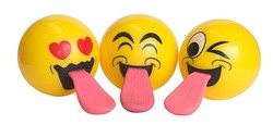 Flying Tongue Out Emoji Ball Toys
