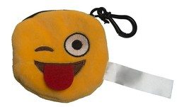 Winking Emoji with Tongue Stuck Out Key Tag