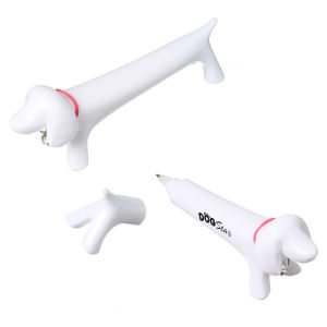 Wiener Dog Dachsund Pen - White Color