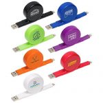Android (Micro USB) & Apple (Lightning) Compatible Retractable Phone Charger Cord wind-up-phone-charger