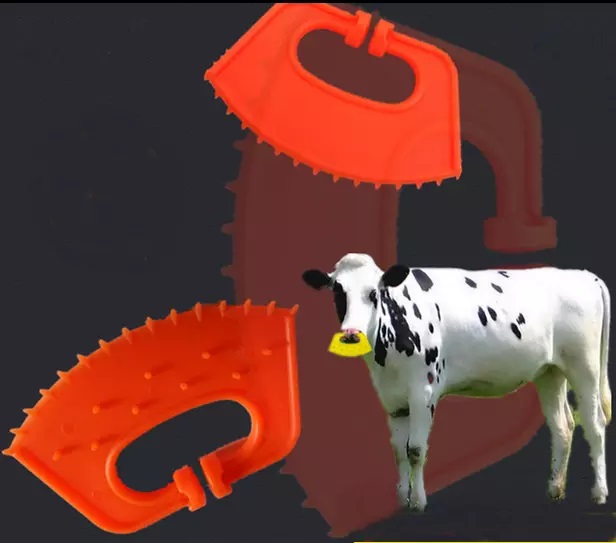 Plastic nose clip style weaning ring usage example.