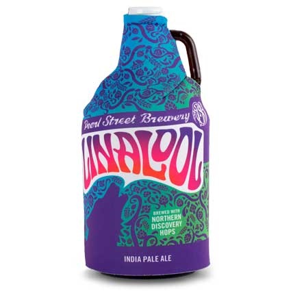 Growler Cooler / Insulator Cover Wrap w/ Custom Printed Design