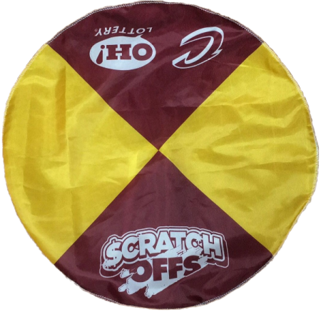 Imported Prize Drop Parachute with lower costs, and full color and center printing options. 