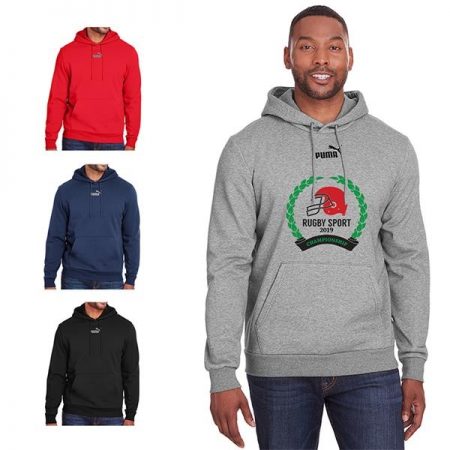 Puma hoody sweatshirt imprinted with your brand logo or custom message. 