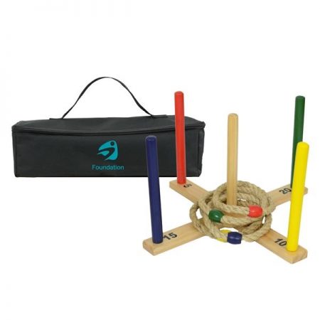 Ring Toss Game with Rope Rings and Carrying case