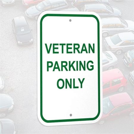 Veteran Parking Only Sign
