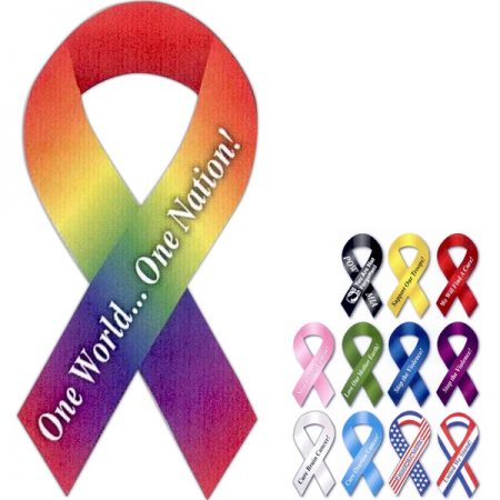 Awareness Stock Shaped Ribbon Magnet