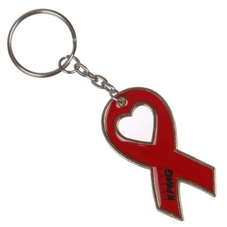 Red Ribbon Key Chain