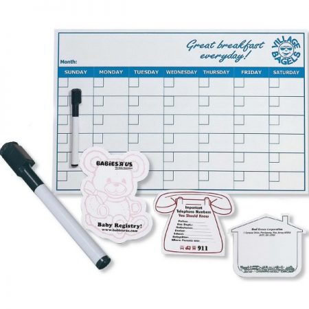 Calendar dry erase board.