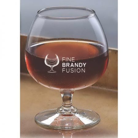 Brandy glasses with logo.
