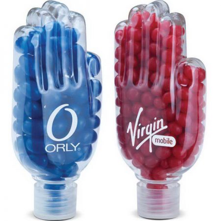 Hand Shaped Candy Dispenser that is left handed.