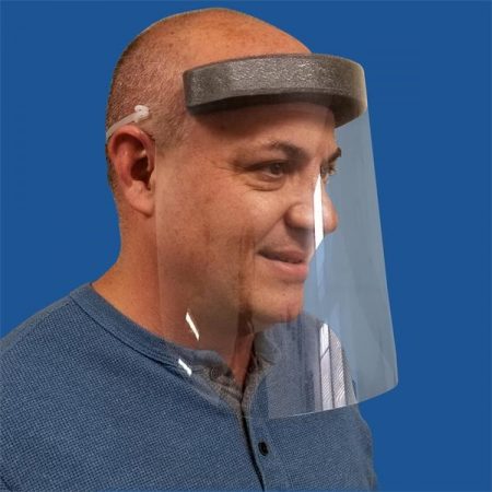 Coronavirus Face shield that stops spread of Covid-19.