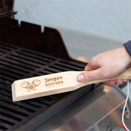 Safer Grill cleaner made out of wood.